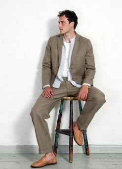 HANSEN GARMENTS CHRIS | Classic Two Button Blazer | Bay Leaf -Deals Bottoms Store 13x18 hansen ss22 23 86 6 chris sune bayleaf 1