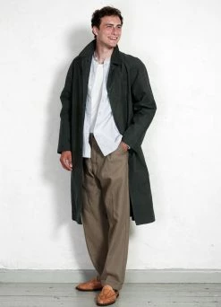 HANSEN GARMENTS MORTEN | Long Windbreaker Coat | Dark Sage 17 HANSEN GARMENTS MORTEN | Long Windbreaker Coat | Dark Sage -Deals Bottoms Store 13x18 hansen ss22 23 97 6 morten dark sage 4