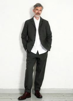 HANSEN GARMENTS LUKAS | Blazer Jacket | Khaki Pin -Deals Bottoms Store 13x18 hansen ss22 suit 23 85 6 lukas kian finn khaki pin 1