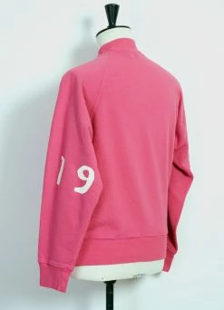 KAPITAL 1966 FLEECE | Raglan Mock Neck Sweater | Pink -Deals Bottoms Store 1996 fleece raglan mock neck sweater pink kapital 847008