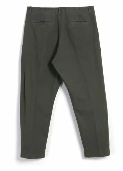 HANSEN GARMENTS TRYGVE | Wide Cut Cropped Trousers | Rosemary -Deals Bottoms Store 23 90 6 trygve green 3