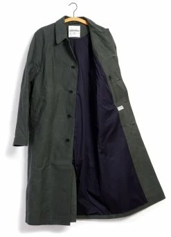 HANSEN GARMENTS MORTEN | Long Windbreaker Coat | Dark Sage 13 HANSEN GARMENTS MORTEN | Long Windbreaker Coat | Dark Sage -Deals Bottoms Store 23 97 6 morten dark sage 2
