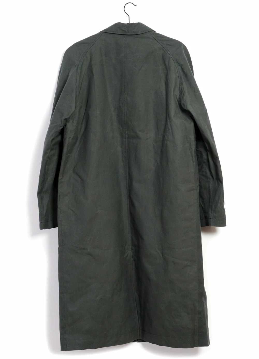 HANSEN GARMENTS MORTEN | Long Windbreaker Coat | Dark Sage 6 HANSEN GARMENTS MORTEN | Long Windbreaker Coat | Dark Sage - Image 6
