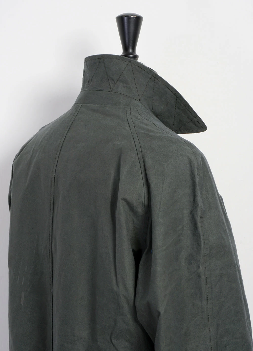 HANSEN GARMENTS MORTEN | Long Windbreaker Coat | Dark Sage 4 HANSEN GARMENTS MORTEN | Long Windbreaker Coat | Dark Sage - Image 4