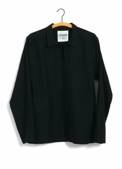 HANSEN GARMENTS MAGNE | Casual Pull-on Shirt | Black