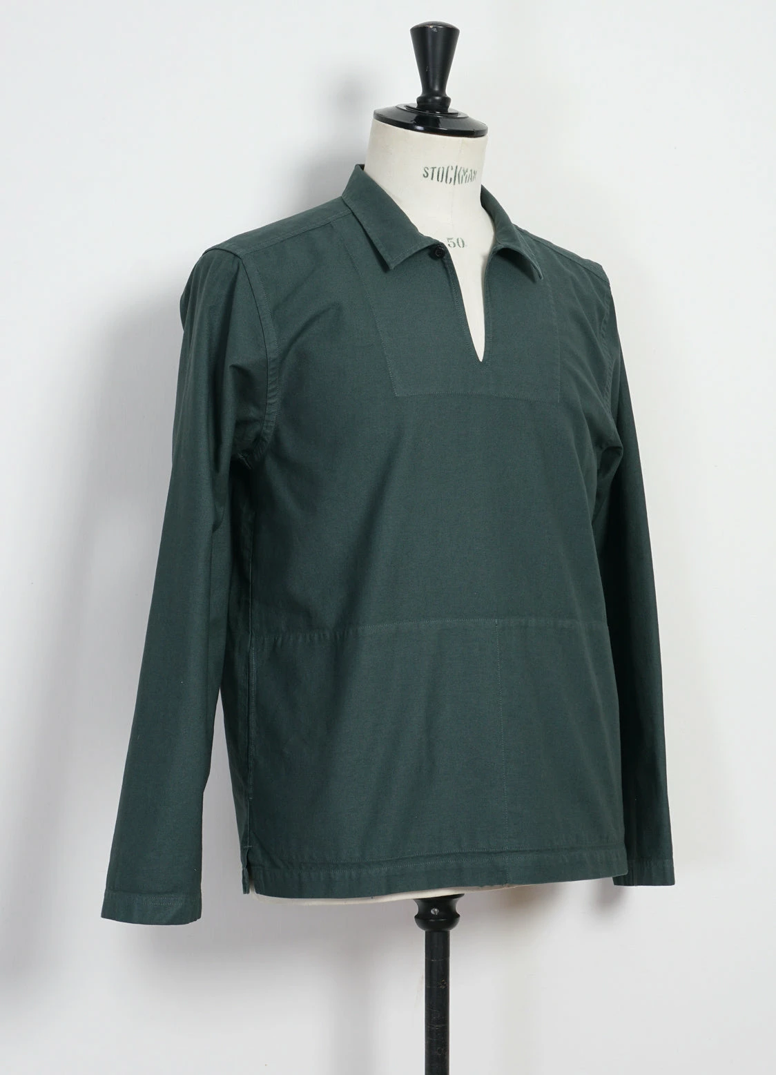 HANSEN GARMENTS MAGNE | Casual Pull-on Shirt | Petrol 2 HANSEN GARMENTS MAGNE | Casual Pull-on Shirt | Petrol - Image 2