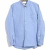 HANSEN GARMENTS HAAKON | Hidden Button Down Shirt | Blue
