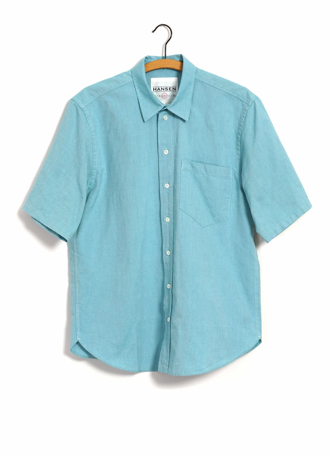 HANSEN GARMENTS REIDAR | Loose Fit Short Sleeve Shirt | Miami Green 1 HANSEN GARMENTS REIDAR | Loose Fit Short Sleeve Shirt | Miami Green