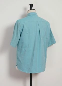 HANSEN GARMENTS REIDAR | Loose Fit Short Sleeve Shirt | Miami Green 6 HANSEN GARMENTS REIDAR | Loose Fit Short Sleeve Shirt | Miami Green -Deals Bottoms Store 25 14 6 reidar grass 3