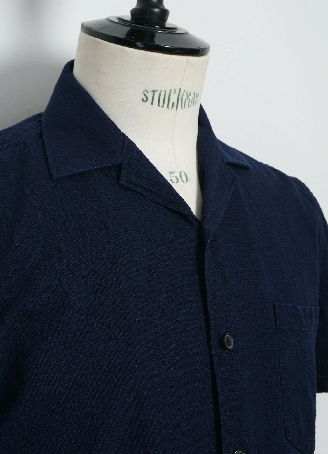 HANSEN GARMENTS JONNY | Short Sleeve Shirt | Indigo 4 HANSEN GARMENTS JONNY | Short Sleeve Shirt | Indigo - Image 4