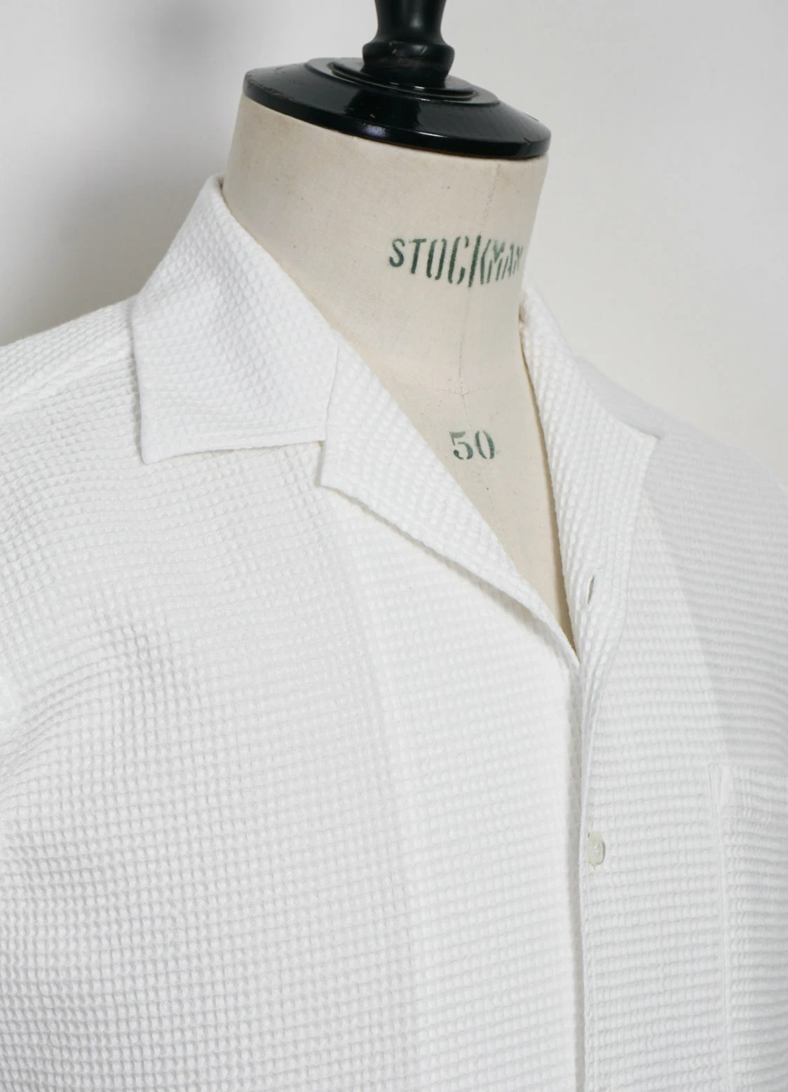 HANSEN GARMENTS JONNY | Short Sleeve Shirt | Waffle White 5 HANSEN GARMENTS JONNY | Short Sleeve Shirt | Waffle White - Image 5