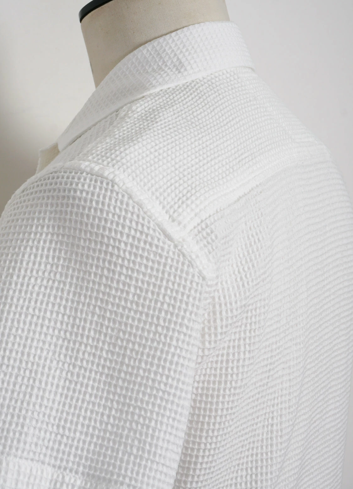 HANSEN GARMENTS JONNY | Short Sleeve Shirt | Waffle White 6 HANSEN GARMENTS JONNY | Short Sleeve Shirt | Waffle White - Image 6