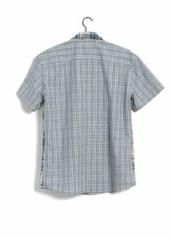 HANSEN GARMENTS JONNY | Short Sleeve Shirt | Blue Checks -Deals Bottoms Store 25 20 3 jonny blue checks 2