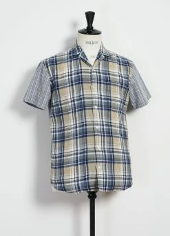 HANSEN GARMENTS JONNY | Short Sleeve Shirt | Blue Checks -Deals Bottoms Store 25 20 3 jonny blue checks 3