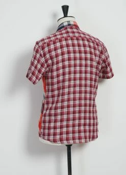 HANSEN GARMENTS JONNY | Short Sleeve Shirt | Red Checks -Deals Bottoms Store 25 20 8 jonny red checks 5