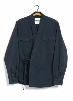 HANSEN GARMENTS REMY | East & West Shirt Jacket | Blue Grey