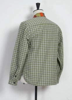 HANSEN GARMENTS REMY | East & West Shirt Jacket | Sashiko Green+ -Deals Bottoms Store 25 80 6 remy sashiko green plus 5