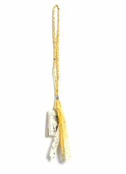 KAPITAL BANDANA NECKLACE | Gauze Fringe Necklace | Yellow
