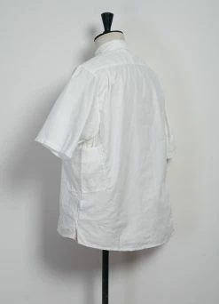 KAPITAL KATMANDU | Short Sleeve Patch Shirt | White 7 KAPITAL KATMANDU | Short Sleeve Patch Shirt | White -Deals Bottoms Store EK 1212 White Patch KATMANDU Shirt 2022 3