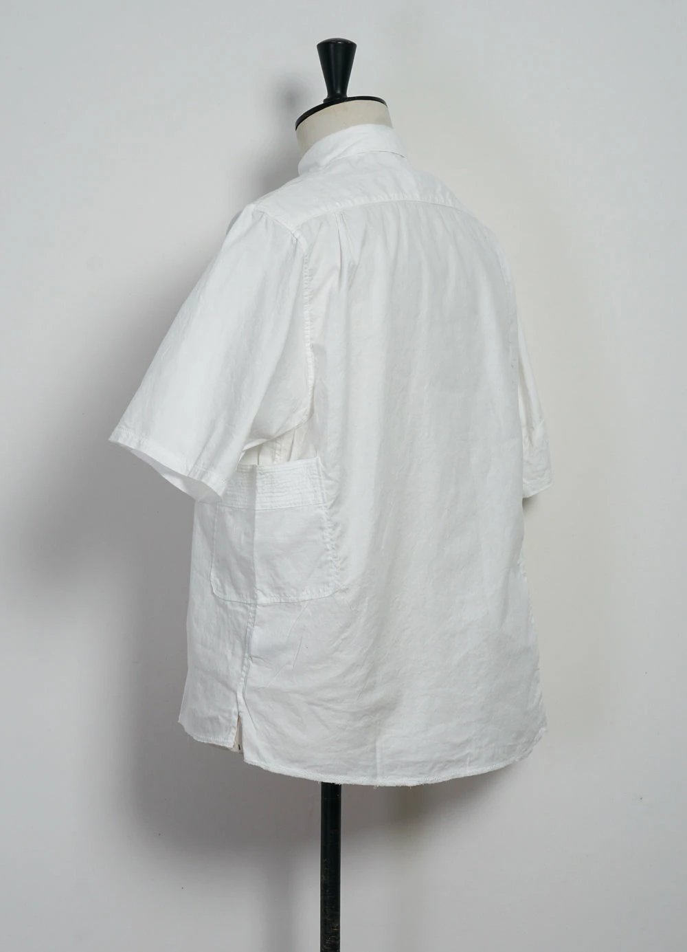 KAPITAL KATMANDU | Short Sleeve Patch Shirt | White 3 KAPITAL KATMANDU | Short Sleeve Patch Shirt | White - Image 3