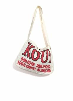 KAPITAL KOUNTRY FACTORY | Cotton Twill Book Bag | Ecru