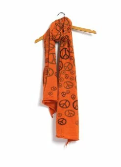 KAPITAL PEACE | Compressed Wool Scarf | Orange