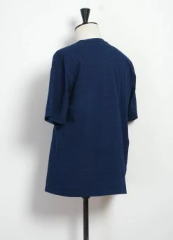 KAPITAL TERU-TERU WOODSTOCK | Crewneck T-shirt | Indigo -Deals Bottoms Store K2206SC144 IDG Jersey Crew T TERU TERU WOODSTOCK 4