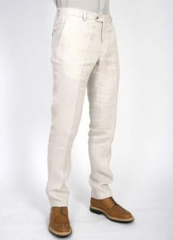 HANSEN GARMENTS ALEX | Formal Suit Trousers | Ecru -Deals Bottoms Store alex formal suit trousers ecru i 270 180340