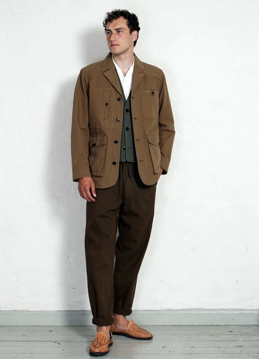 HANSEN GARMENTS ASLAK | Utility Jacket | Khaki 2 HANSEN GARMENTS ASLAK | Utility Jacket | Khaki - Image 2