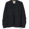 HANSEN GARMENTS BERTRAM | Refined Work Jacket | Dark Bluegrey