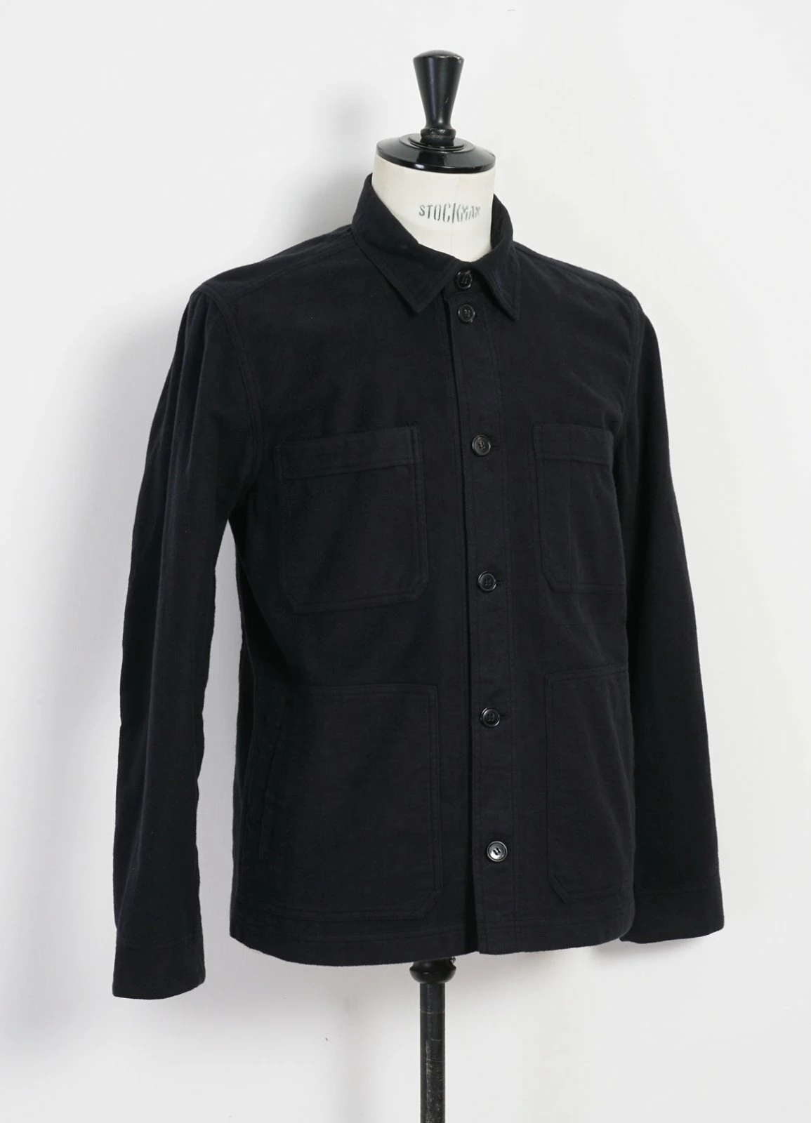 HANSEN GARMENTS BERTRAM | Refined Work Jacket | Dark Bluegrey 4 HANSEN GARMENTS BERTRAM | Refined Work Jacket | Dark Bluegrey - Image 4