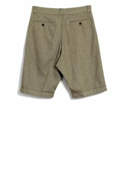 HANSEN GARMENTS BIRK | Single Pleated Shorts | Safari -Deals Bottoms Store birk single pleated shorts safari hansen garments 657470