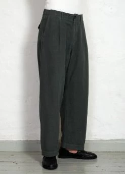 HANSEN GARMENTS BOBBY | Super Wide Pleated Trousers | Oxidized -Deals Bottoms Store bobby super wide pleated shorts oxidized hansen garments 584053