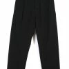 HANSEN GARMENTS BOBBY | Super Wide Pleated Trousers | Black