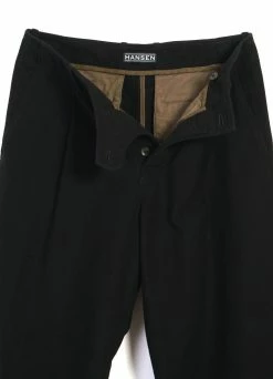 HANSEN GARMENTS BOBBY | Super Wide Pleated Trousers | Black -Deals Bottoms Store bobby super wide pleated trousers black hansen garments 769185
