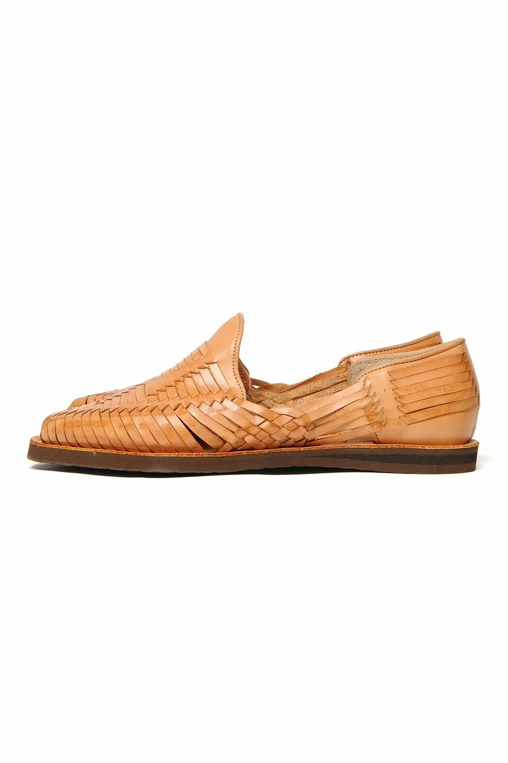 Chamula Cancun Leather Huarache | Slip On Vegetable Tanned Sandals | Tan 1 2 Chamula Cancun Leather Huarache | Slip On Vegetable Tanned Sandals | Tan 1 - Image 2