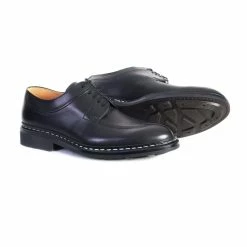 Heschung CATALPA | Leather Derby Shoe | Black -Deals Bottoms Store catalpa leather derby shoe black 460 535575