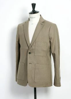 HANSEN GARMENTS CHRIS | Classic Two Button Blazer | Bay Leaf -Deals Bottoms Store chris classic two button blazer bay leaf hansen garments 662496