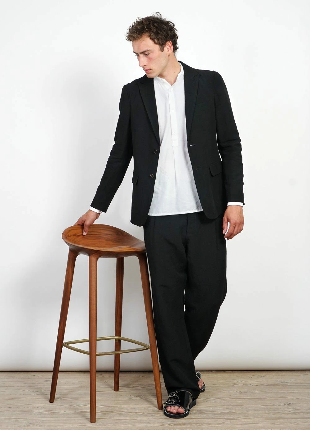 HANSEN GARMENTS CHRISTOFFER | Two Button Blazer | Black 5 HANSEN GARMENTS CHRISTOFFER | Two Button Blazer | Black - Image 5