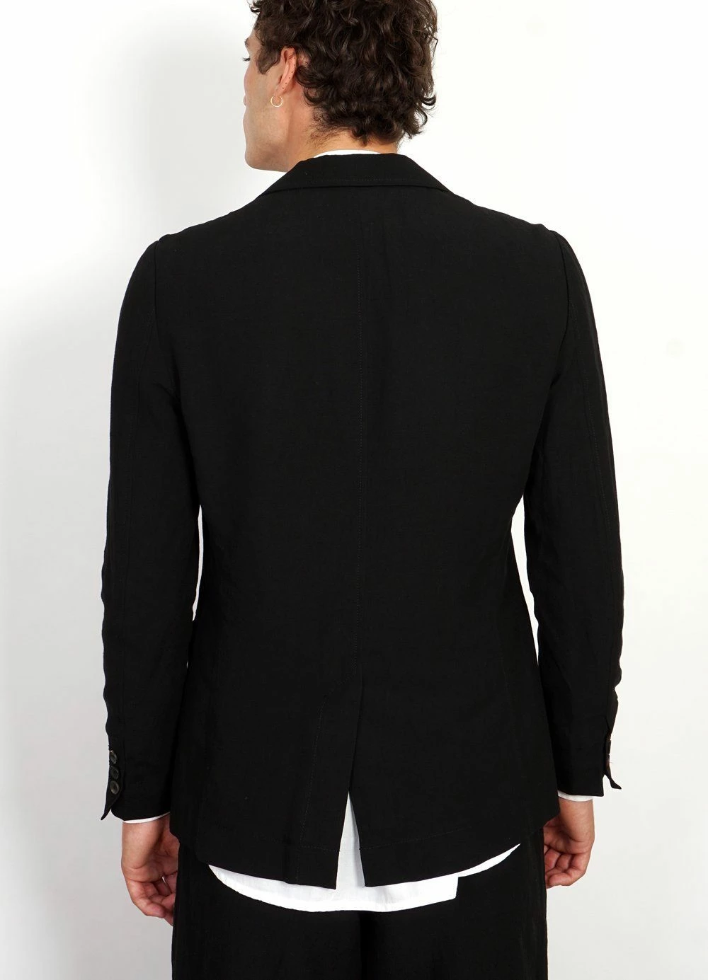 HANSEN GARMENTS CHRISTOFFER | Two Button Blazer | Black 3 HANSEN GARMENTS CHRISTOFFER | Two Button Blazer | Black - Image 3