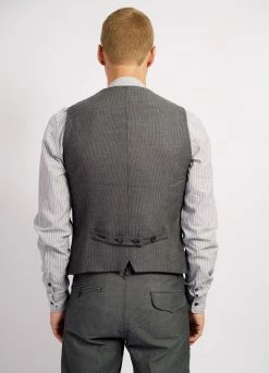 HANSEN GARMENTS DANIEL | Classic Casual Vest | Indigo Grey -Deals Bottoms Store daniel classic casual vest indigo grey 240 561835