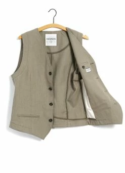 HANSEN GARMENTS DANIEL | Classic Waistcoat | Bay Leaf -Deals Bottoms Store daniel classic waistcoat bay leaf hansen garments 407413