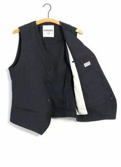 HANSEN GARMENTS DANIEL | Classic Waistcoat | Dark Blue -Deals Bottoms Store daniel classic waistcoat dark blue hansen garments 488626