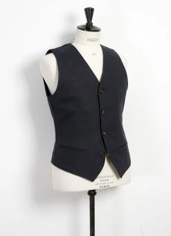 HANSEN GARMENTS DANIEL | Classic Waistcoat | Dark Blue -Deals Bottoms Store daniel classic waistcoat dark blue hansen garments 789023