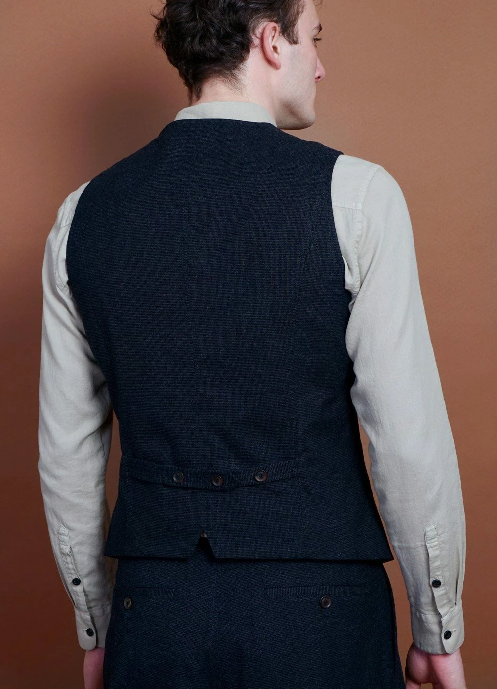 HANSEN GARMENTS DANIEL | Classic Waistcoat | Fjord 3 HANSEN GARMENTS DANIEL | Classic Waistcoat | Fjord - Image 3