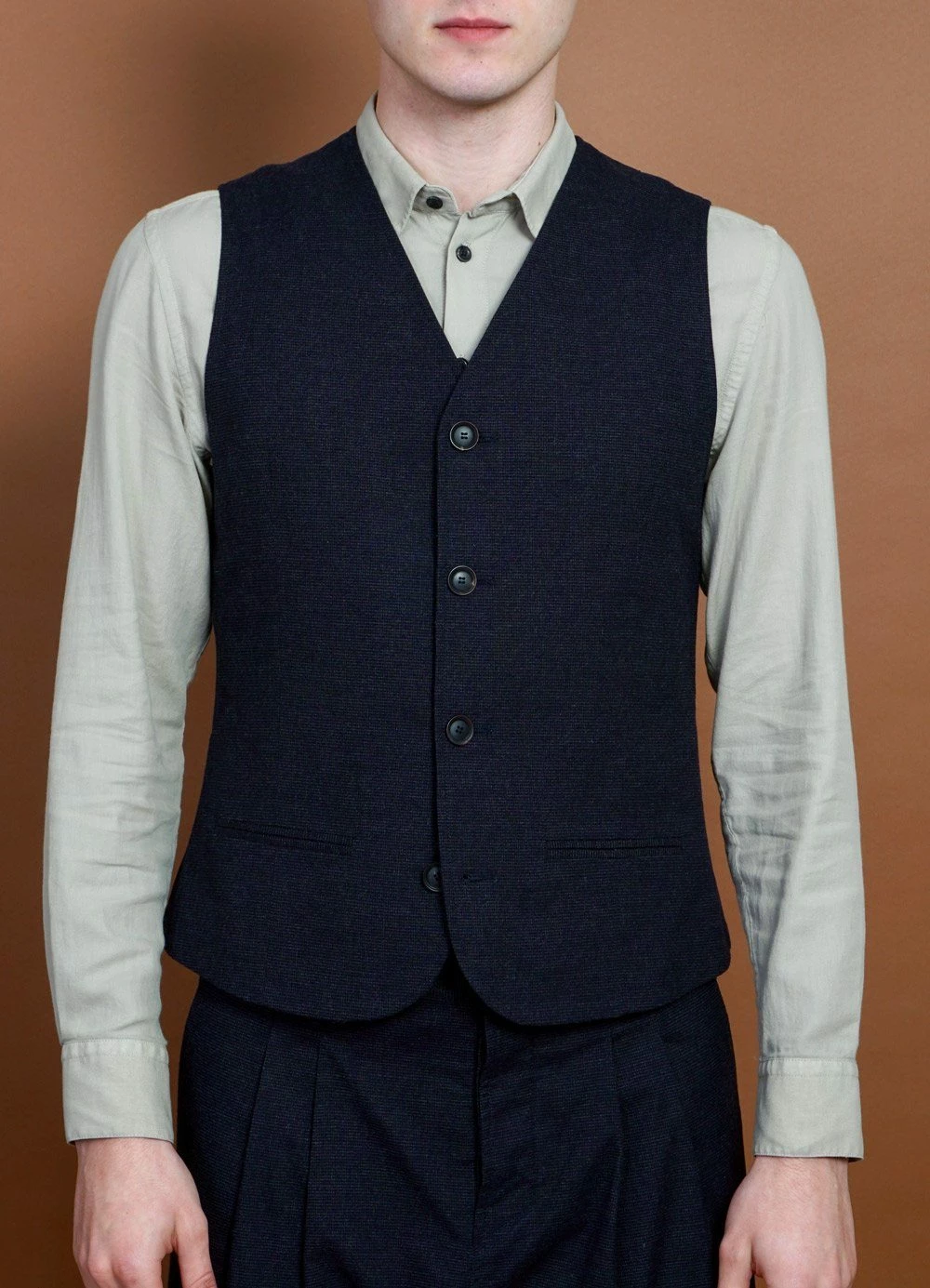 HANSEN GARMENTS DANIEL | Classic Waistcoat | Fjord 2 HANSEN GARMENTS DANIEL | Classic Waistcoat | Fjord - Image 2