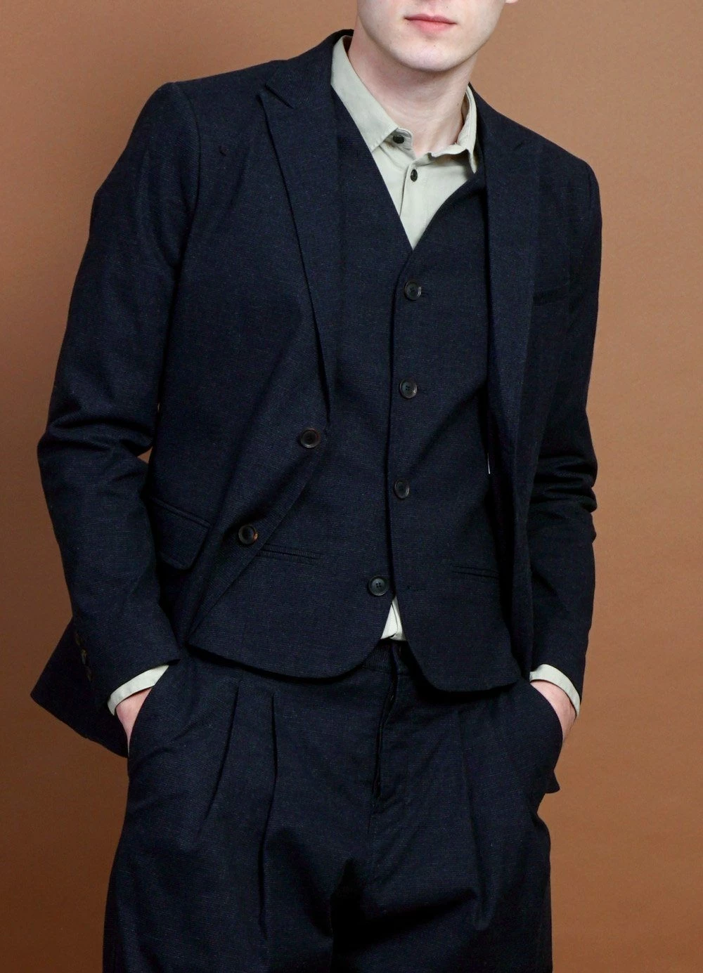 HANSEN GARMENTS DANIEL | Classic Waistcoat | Fjord 4 HANSEN GARMENTS DANIEL | Classic Waistcoat | Fjord - Image 4