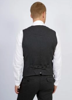 HANSEN GARMENTS DANIEL | Classic Waistcoat | Graphite 8 HANSEN GARMENTS DANIEL | Classic Waistcoat | Graphite -Deals Bottoms Store daniel classic waistcoat graphite 240 884004
