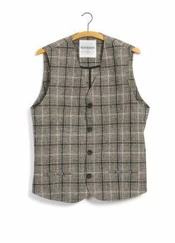 HANSEN GARMENTS DANIEL | Four Button Waistcoat | Check 1