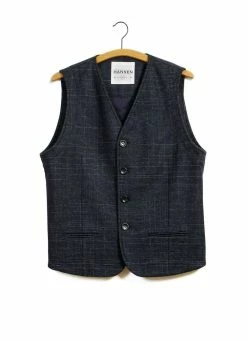 HANSEN GARMENTS DANIEL | Informal 4-button Waistcoat | Midnight